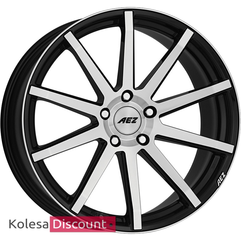 Aez Straight 8,5x19 5x112 ET 45 Dia 70,1 (Black Polished)